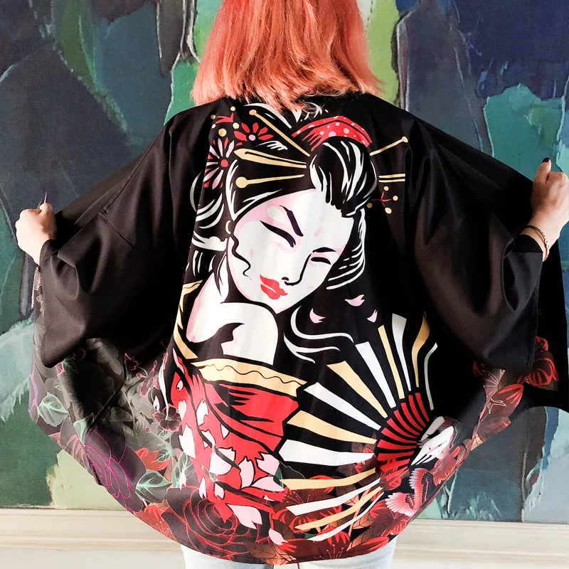 kimono shirt women, japanese kimono cardigan, japanese kimono blouse